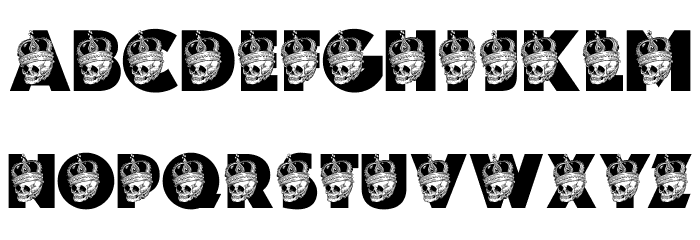 LITLE KING PERSONAL USE Regular Font LOWERCASE