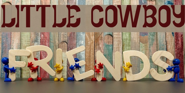 LITTLE COWBOY Font examples