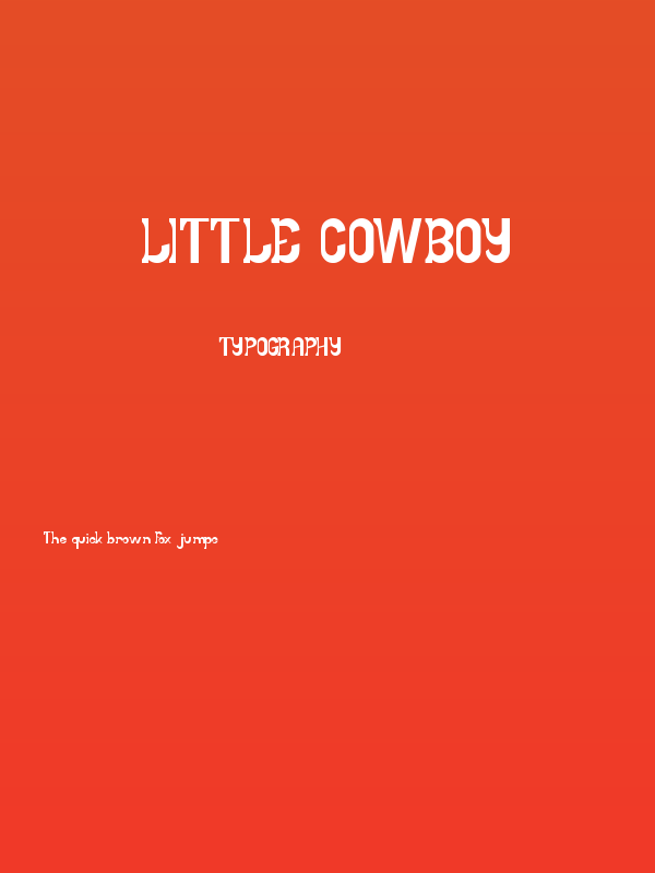 LITTLE COWBOY Poster
