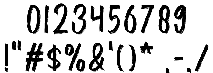 LITTLE NIGHTMARE Font OTHER CHARS