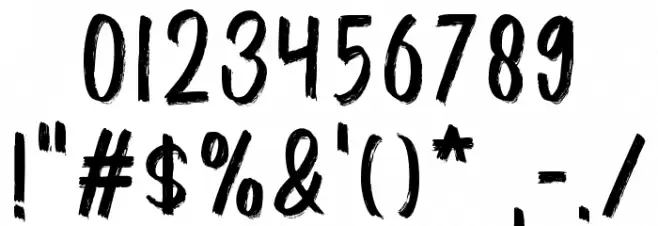 LITTLE NIGHTMARE Font OTHER CHARS