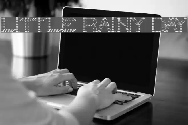 LITTLE RAINY DAY Font examples