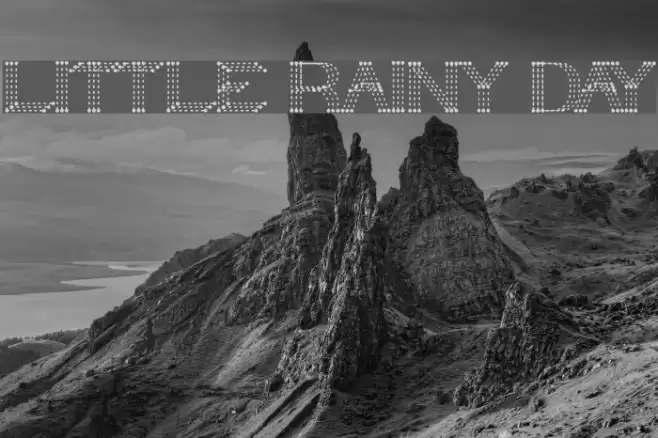 LITTLE RAINY DAY Font examples