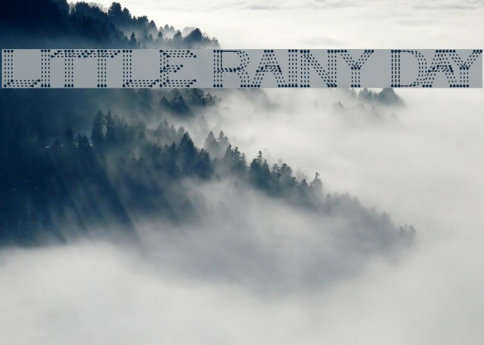 LITTLE RAINY DAY Font examples