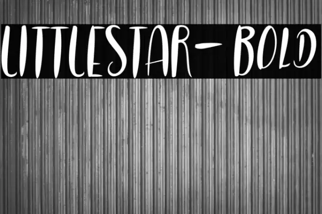 LITTLESTAR-Bold Font examples