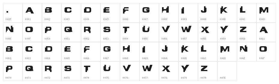 Liandri BETA Character Map