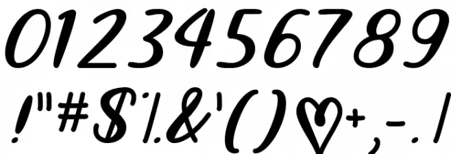 Liar Script Font OTHER CHARS