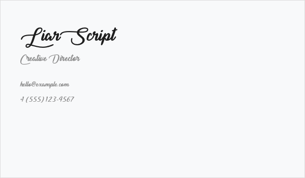LiarScript Business Card