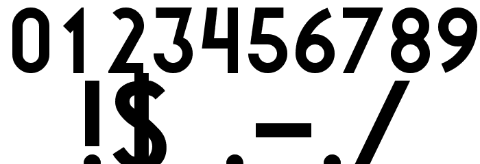 Libby Bold:Version 1.00 Font OTHER CHARS