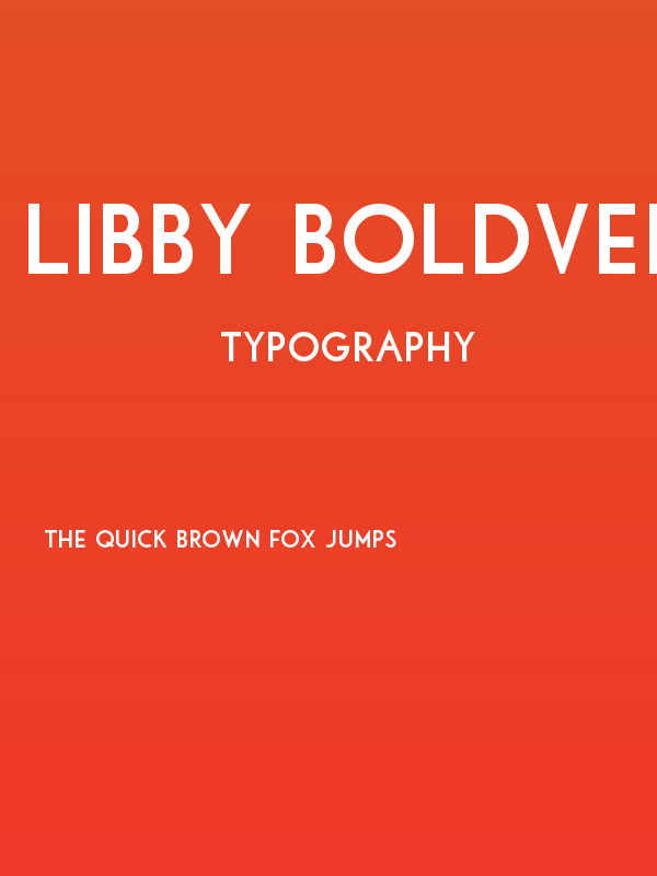 Libby Bold:Version 1.00 Poster