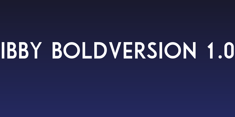 Libby Bold:Version 1.00 Social Header