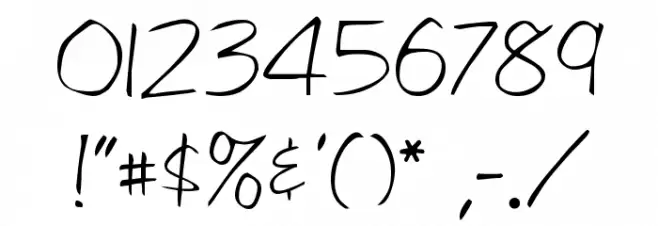 Libby Regular Font OTHER CHARS