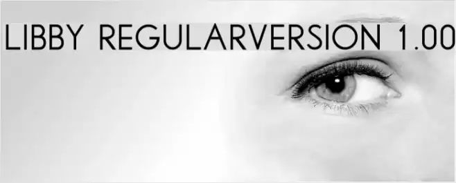 Libby Regular:Version 1.00 Font examples
