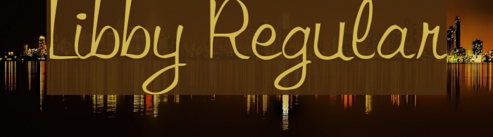Libby Regular Font examples