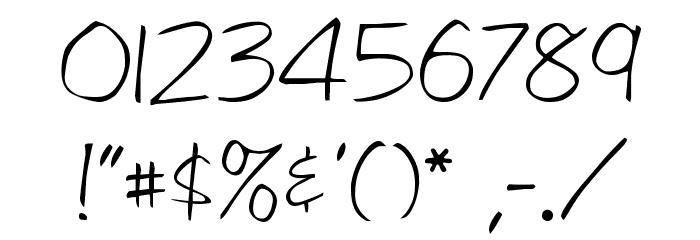 LibbyScript Font OTHER CHARS