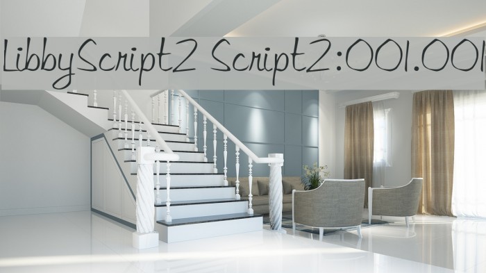 LibbyScript2 Script2:001.001 Font examples