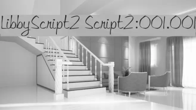 LibbyScript2 Script2:001.001 Font examples