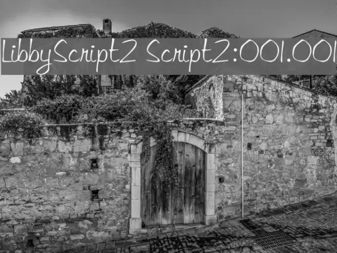 LibbyScript2 Script2:001.001 Font examples