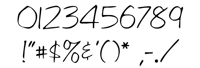 LibbyScript2 Font OTHER CHARS