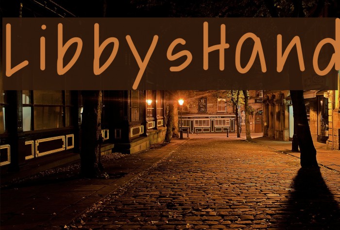 LibbysHand Font examples