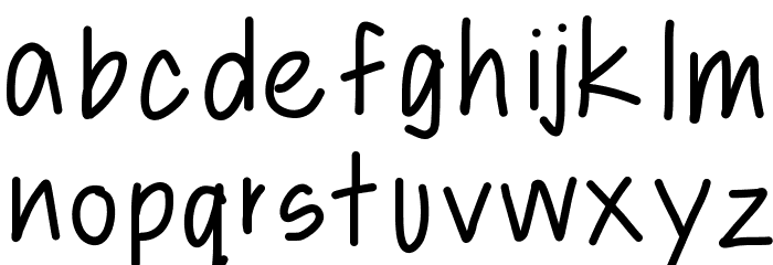 LibbysHand Font LOWERCASE