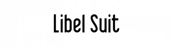 Libel Suit  नि: शुल्क फ़ॉन्ट्स डाउनलोड