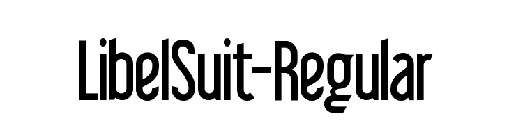LibelSuit-Regular Font