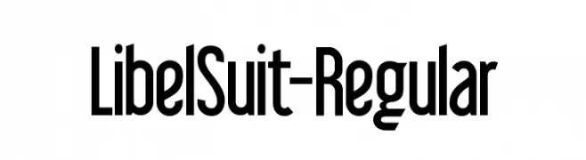 LibelSuit-Regular  Descarca Fonturi Gratis
