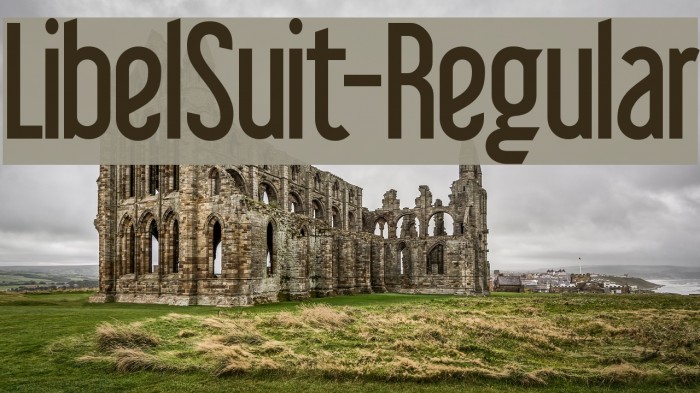 LibelSuit-Regular Font examples