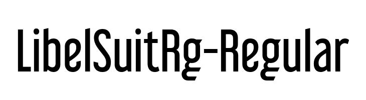 LibelSuitRg-Regular  font caratteri gratis