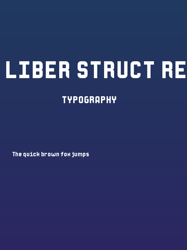 Liber Struct Regular Poster