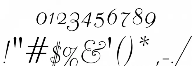 Liberate Normal フォント その他の文字