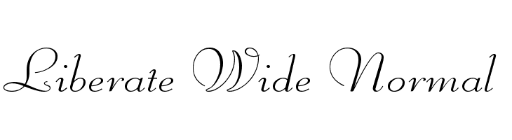 Liberate Wide Normal Font