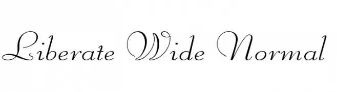 Liberate Wide Normal  नि: शुल्क फ़ॉन्ट्स डाउनलोड