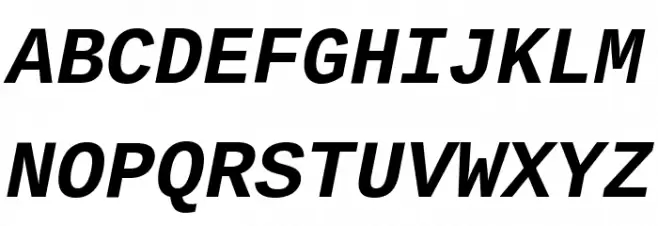 Liberation Mono Bold Italic Шрифта ВЕРХНИЙ