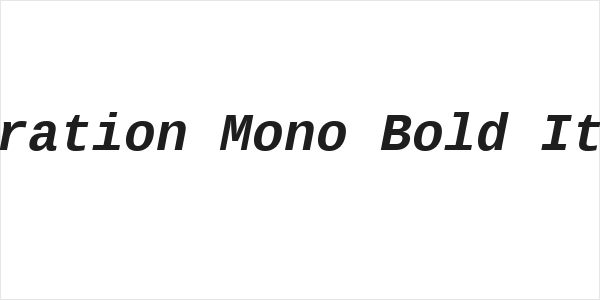Liberation Mono Bold Italic Logo