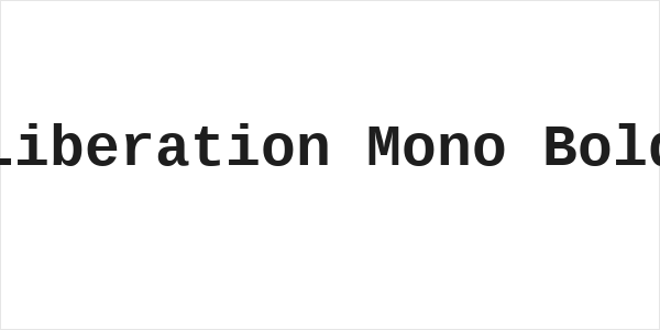 Liberation Mono Bold Logo