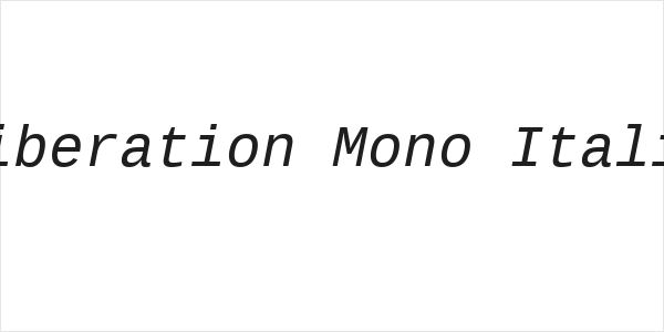 Liberation Mono Italic Logo