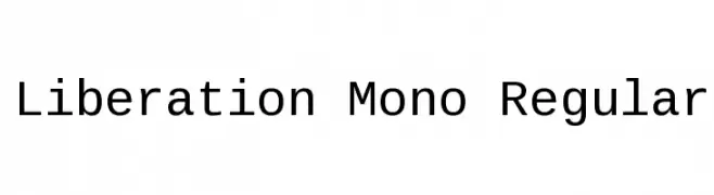 Liberation Mono Regular  تنزيل الخطوط