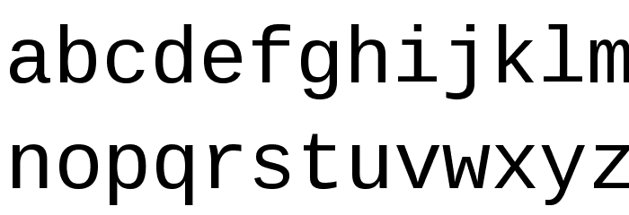 Liberation Mono Regular Шрифта строчной