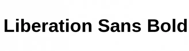 Liberation Sans Bold 
