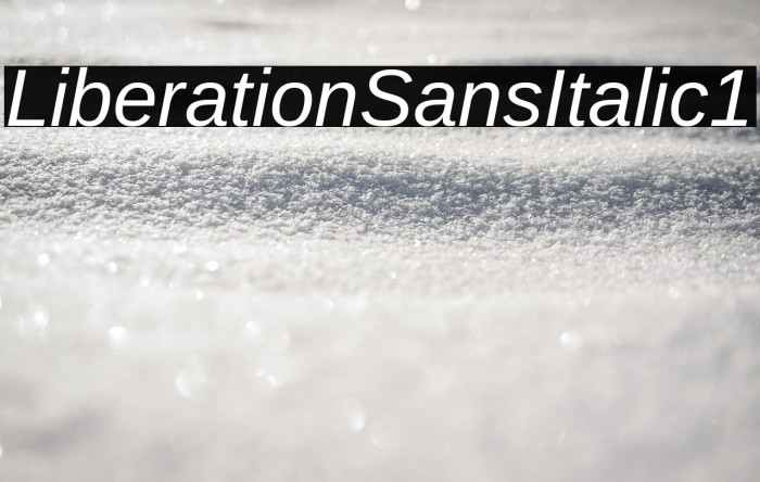 Liberation Sans Italic1 Example 2