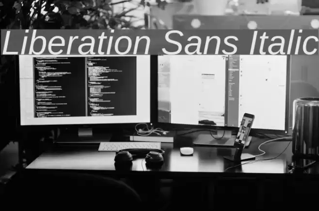 Liberation Sans Italic examples