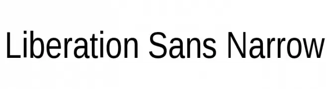 Liberation Sans Narrow 