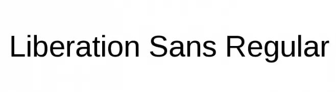 Liberation Sans Regular 