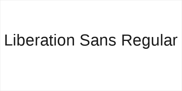 Liberation Sans Regular Logo