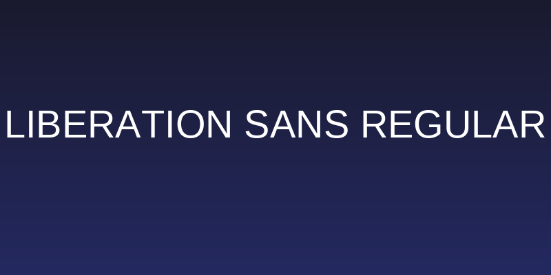 Liberation Sans Regular Social Header