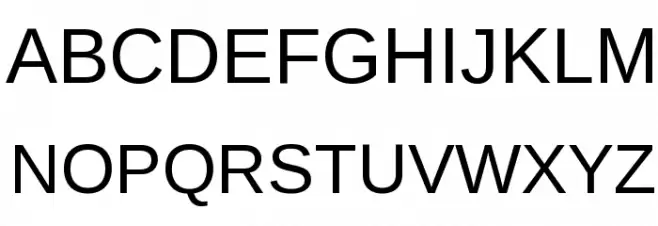 Liberation Sans フォント 大文字
