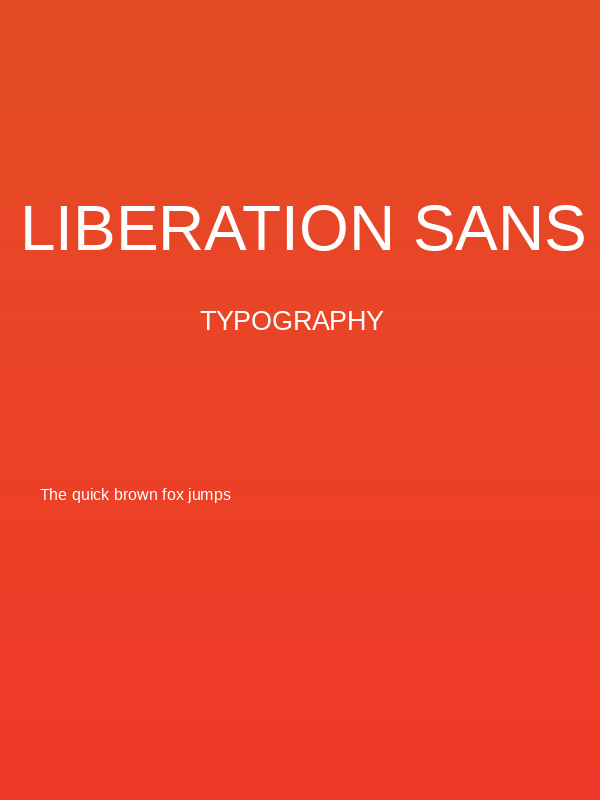 Liberation Sans Poster