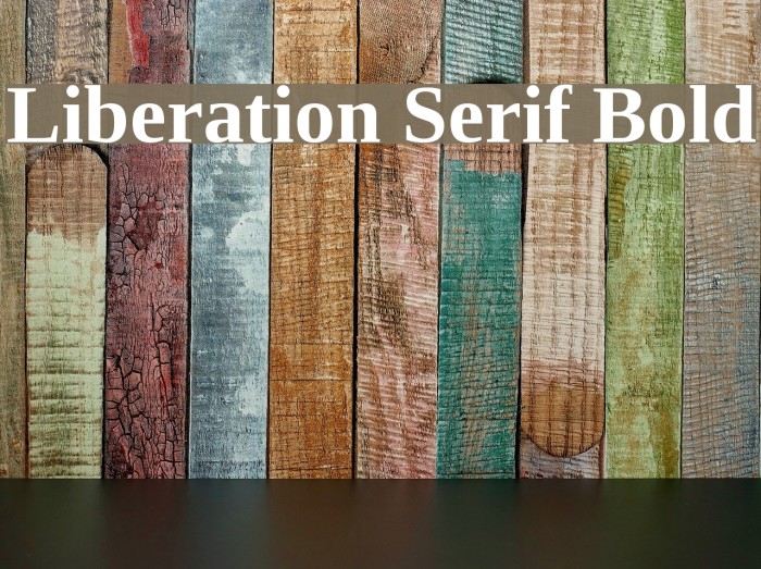 Liberation Serif Bold Font examples